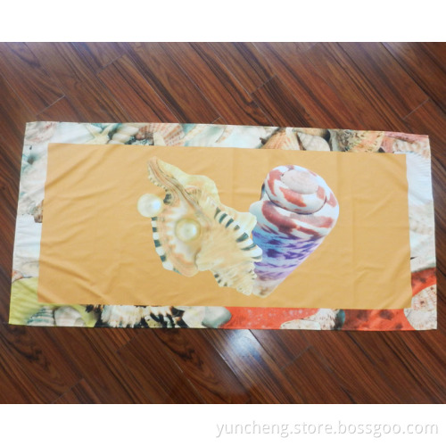 80%Polyester 20%Polyamide Microfiber Printed Beach Towel (YRTW217)